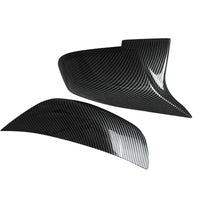 MagicKit Carbon Fiber Look Mirror Cover Style Rear Mirror Cover Caps For BMW F20 F21 F30 F32 F36 F87 X1 i3 Car Accessories