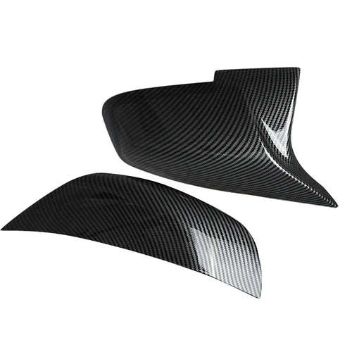 MagicKit Carbon Fiber Look Mirror Cover Style Rear Mirror Cover Caps For BMW F20 F21 F30 F32 F36 F87 X1 i3 Car Accessories
