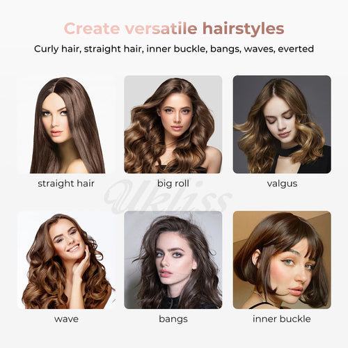 Thermal Brush, Heated Round Brush, 1 1/2 inch Thermal Round Brush Curling Iron Brush for Short Long Hair Hair Curling Brush