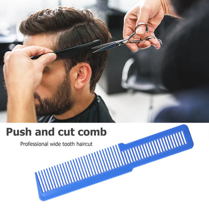 Hairdressing Carbon Fiber Anti-static Comb Wide Tooth Haircut Hair Trimmer Comb Hair Brushes Girls Ponytail Comb
