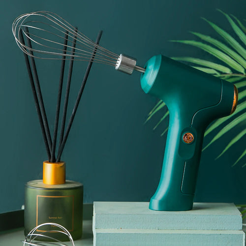 Handheld Mixer Electric Mixer Mini Electric Whisk USB Rechargeable Egg Beater Set with One-Touch Speed Control for Kitchen
