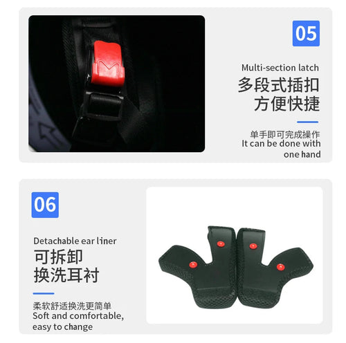 Casco capacetes double dual lens helmet motorcycle helmet full face helmets downhill racing helmets motorfiets helm EzBuyCo