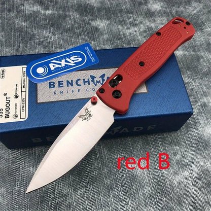 BM 535 Portable Folding Knife 440C Blade Nylon Fiber Handle Pocket EDC Outdoor Adventure Camping Knife Black Blade / White Blade