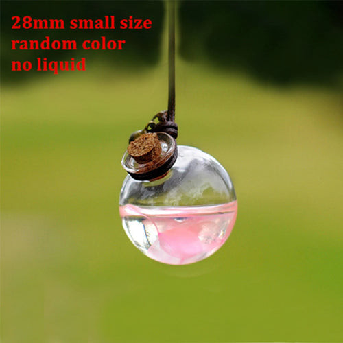 Car Air Freshener Flower Bottle Hanging Perfume Pendant Fragrance Empty Glass Bottle Essential Oils Diffuser Automobile Ornament