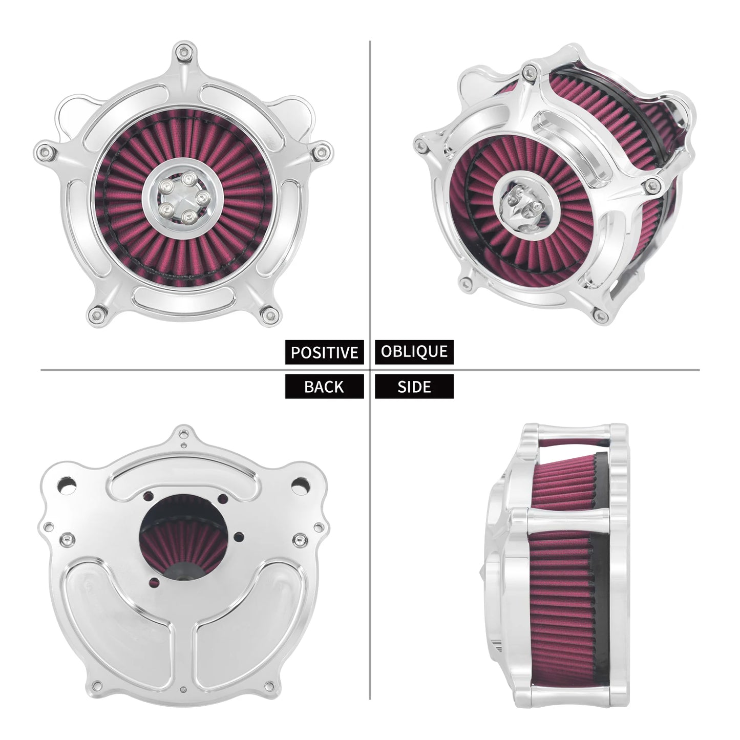 Motorcycle CNC Air Cleaner Intake Filter Element Kit For Harley Touring Road Glide Electra Street Glide Softail Low Rider Dyna