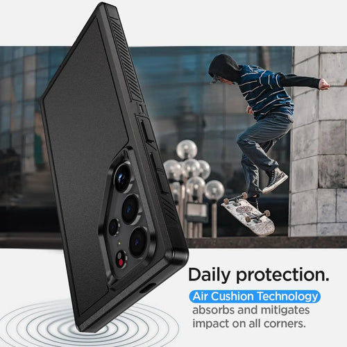 For Samsung Galaxy S22 Ultra 5G Dual Layer Case Slim Thin Hybrid Rugged Hard Shockproof Phone Cover Black