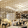 Fashion Crystal Glass Bead Curtain Indoor Home Decoration Luxury Wedding Backdrop Decoration Supplies Background Decoration