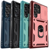 For Samsung Galaxy S24/S24+/S24 Ultra 5G Phone Case Hybrid Ring Kickstand Card Slot Camera Protection Hard Shockproof Cover