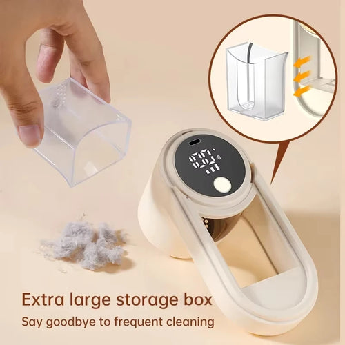 Lint Remover for Clothing Portable Electric Fuzz Pellet Remover LED Display Rechargeable for Clothes Fabric Shaver Fluff Remover