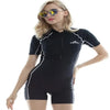 Fashion Slim Fit Slim  Diving Suit  Swimming Suit Women's Sunscreen Short Sleeve Surfing Suit
