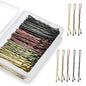 100PCS 2Inches Hair Pins Kit Secure Hold Bobby Pins Clips for Women Girls and Hairdressing Salon With Clear Storage Box(Black)
