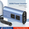 Modified Frequency Inverter Double receptacle 4USB 500W  DC12V To AC110V Ports Car Adapter Portable Inverter