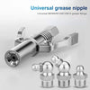 Grease Gun Coupler 10000 PSI NPTI/8 Oil Pump Quick Release Grease Tip Tool Two Press Car Syringe Lubricant Tip Grease Nozzle