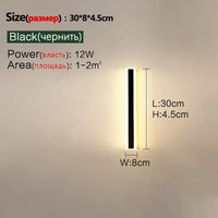 Outdoor wall lamp IP65 waterproof corridor staircase lamp LED long wall lamp outdoor balcony lamp entrance villa garden light