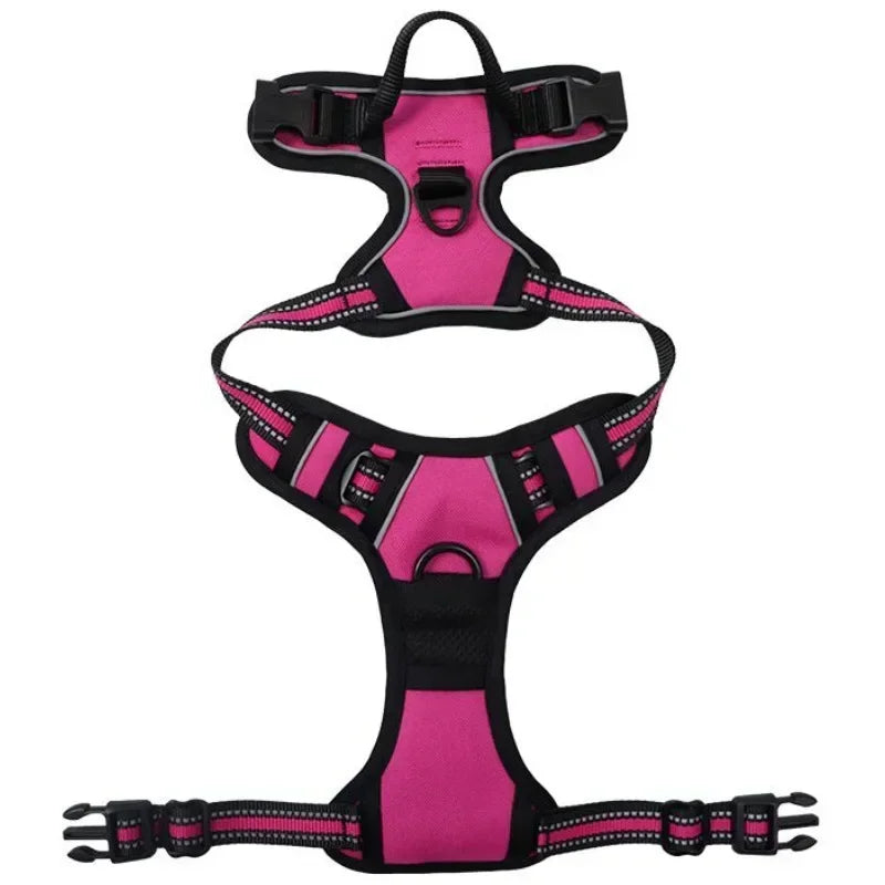 Reflective Adjustable Breathable Vest Chest Strap for Small Medium Large Dogs Pet Dog Harness Cat Puppy Collar Dog Accessoires