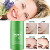 Green Tea Solid Cleansing Mask Blackhead Removal Dispel Acne Blemish Deep Pore Cleansing Moisturizing Suitable for All Skin Type