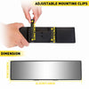 240MM Wide Convex Interior Clip On Rear View Clear Mirror Universal Anti Glare Anti-fog Panoramic Rear View Mirror Curved Mirror