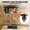 VEVOR Tabletop Drill Press 3.2 Amp 120V 5-Speed Settings 10'' Swing, Comes with Laser Pointer & Illumination Light for Wood Work