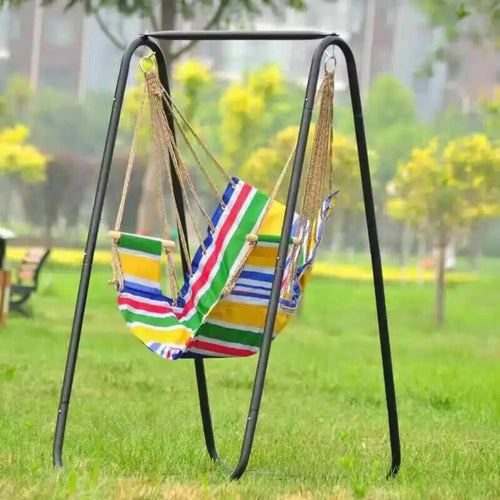 A-Frame Heavy-Duty Anti-Deformation Hammock Chair Stand | Metal Support Rack for Strong Load Bearing | Outdoor Swing Seat