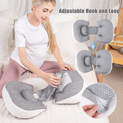 Pregnancy Pillow, Pregnancy Waist Protection Pillow Side Sleeping Pillow Pregnant Women Lying Support Pillow