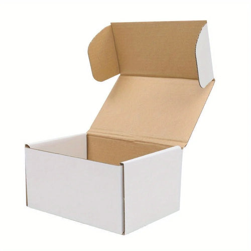 100 - WHITE CORRUGATED MAILERS 6x4x3 Shipping Packing Boxes Mailers