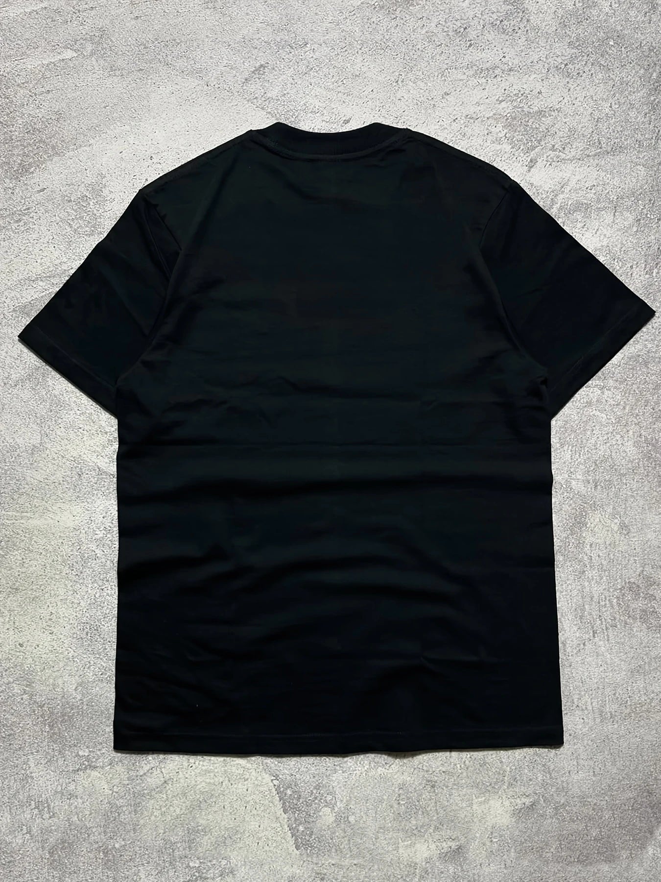 Skate Style Print 200g Cotton Men's Black Crewneck Short - Sleeve T - Shirt