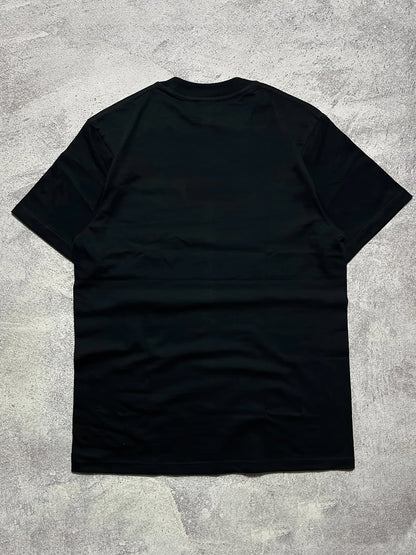 Skate Style Print 200g Cotton Men's Black Crewneck Short - Sleeve T - Shirt