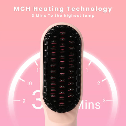 KIPOZI Hair Dryer Brush Negative lon 3 In 1 Hot Air Dryer Styler and Volumizer Pro Hair Straightener Curler Blow Dryer Brush