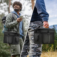 Carrying Case Portable Power Station Bag Waterproof Dustproof Multiple Pockets for Ecoflow Portable Power Station River 3/3 Plus