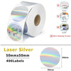 Phomemo PM246S D520 PM241BT Holographic Laser Silver/Gold Thermal Sticker DIY Seal Labels Festival Crafts Party Decorations