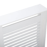 Wood Radiator Cover Cabinet White Horizontal Slat Heater Covers Modern Tall Radiator Shelf