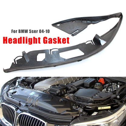 1 Pair Car Headlight Lens Seal Gasket for BMW E60 5 Series 04-10 m5 63126934511 63126934512 Car Headlight Lens Shell Cover