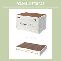 Outdoor Camping Folding Storage Box Tourist Table Car Storage Box Travel Storage Bin With Lids And Handles Camping Equipment
