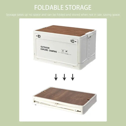 Outdoor Camping Folding Storage Box Tourist Table Car Storage Box Travel Storage Bin With Lids And Handles Camping Equipment