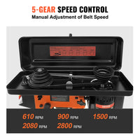 VEVOR Tabletop Drill Press 3.2 Amp 120V 5-Speed Settings 10'' Swing, Comes with Laser Pointer & Illumination Light for Wood Work