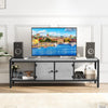 TV Stand for TV up to 75 Inches, Large TV Console Table with 2 Closed Storage Spaces and Open Compartments Entertainment Center