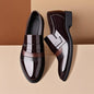Leather Shoes for Men Wedding Formal Oxfords Business Casual Office Work Shoes for Men Classic Luxury Pointy Men's Dress Shoes