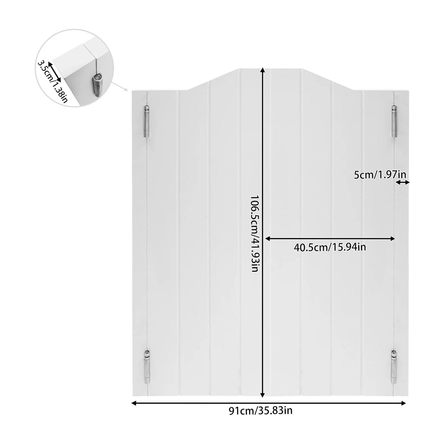 Double Partition Door - Solid Wood Swing Door, Porch Entrance Bar Door, Half Waist Door, Sliding Door, Kitchen Bathroom Walkway