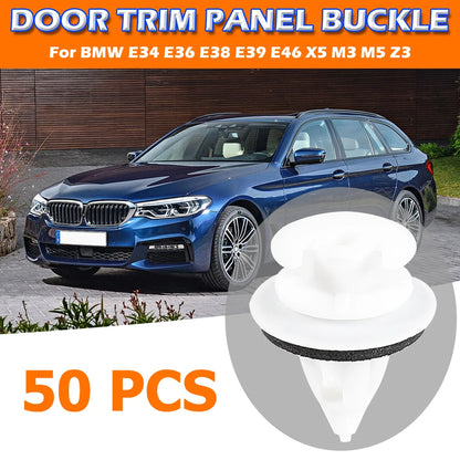 50pcs Door Panel Liner Clips Retainer Interior Decoration Door Panel Retainers Clips for BMW E81 E82 E87 E88 F20 E34 E39 E60 F10