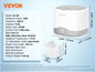 VEVOR 200/450/650ml Portable Ultrasonic Cleaner Machine with 4 Timer Modes Cleaning Basket for Eyeglasses Watches Dentures Rings