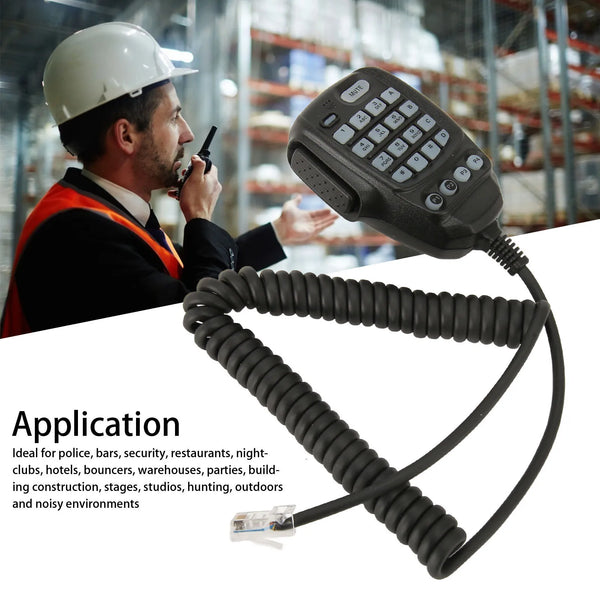 Walkie Talkie Speaker Microphone High Tensile Strength 2 Way Radio Microphone ABS Clear Sound for 1907R for 300DR for FT 7900R