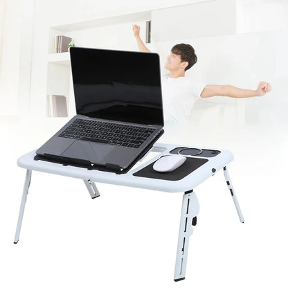 Laptop Notebook PC Folding Portable Car Bed Sofa Desk Stand Table Tray Cool Fan Lightweight Laptop Desk Notebook Portable Desk