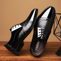 Men's Dress Shoes Business Oxfords Patent Leather Dress Shoes Classic Loafers Formal Derby Shoes For Men