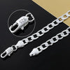 925 Sterling Silver Chain Necklace - 6MM Classic Cuban Link for Men & Women