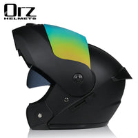 Casco capacetes double dual lens helmet motorcycle helmet full face helmets downhill racing helmets motorfiets helm EzBuyCo