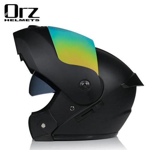 Casco capacetes double dual lens helmet motorcycle helmet full face helmets downhill racing helmets motorfiets helm EzBuyCo