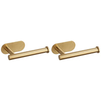 Self Adhesive Toilet Roll Paper Holder Wall Mount Bathroom Organizer Storage Stand No Punching Stainless Steel Towel Holder