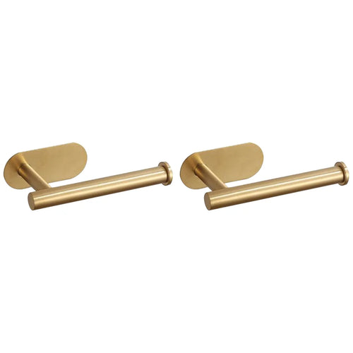 Self Adhesive Toilet Roll Paper Holder Wall Mount Bathroom Organizer Storage Stand No Punching Stainless Steel Towel Holder