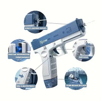 Rechargeable Electric Burst Water Gun - Perfect Summer Water Play Toy for Kids 5+! Christmas, Halloween, Thanksgiving Gift