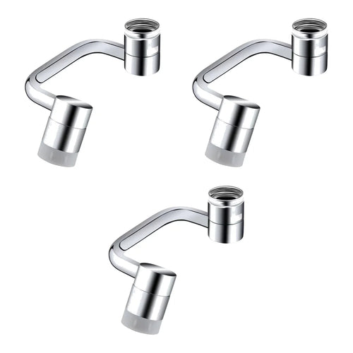 1080° Rotatable Extension Faucet Sprayer Head Universal Faucet-Extender 2 Modes Stainless Steel Bathroom Tap Extend Adapter